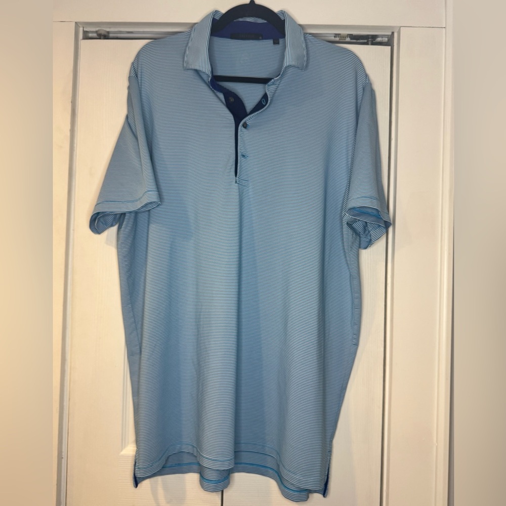Greyson - Blue / White Striped - Polo